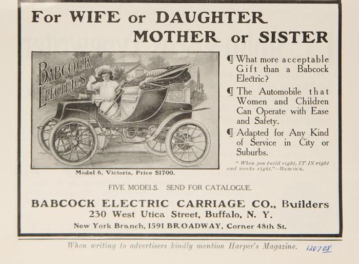 1900s Electric Vehicle Ad