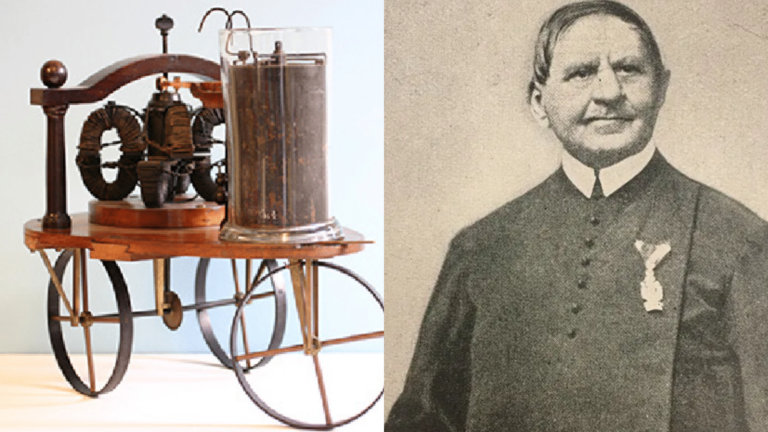 The First Electric Motor on a Model Car by Inventor Ányos Jedlik